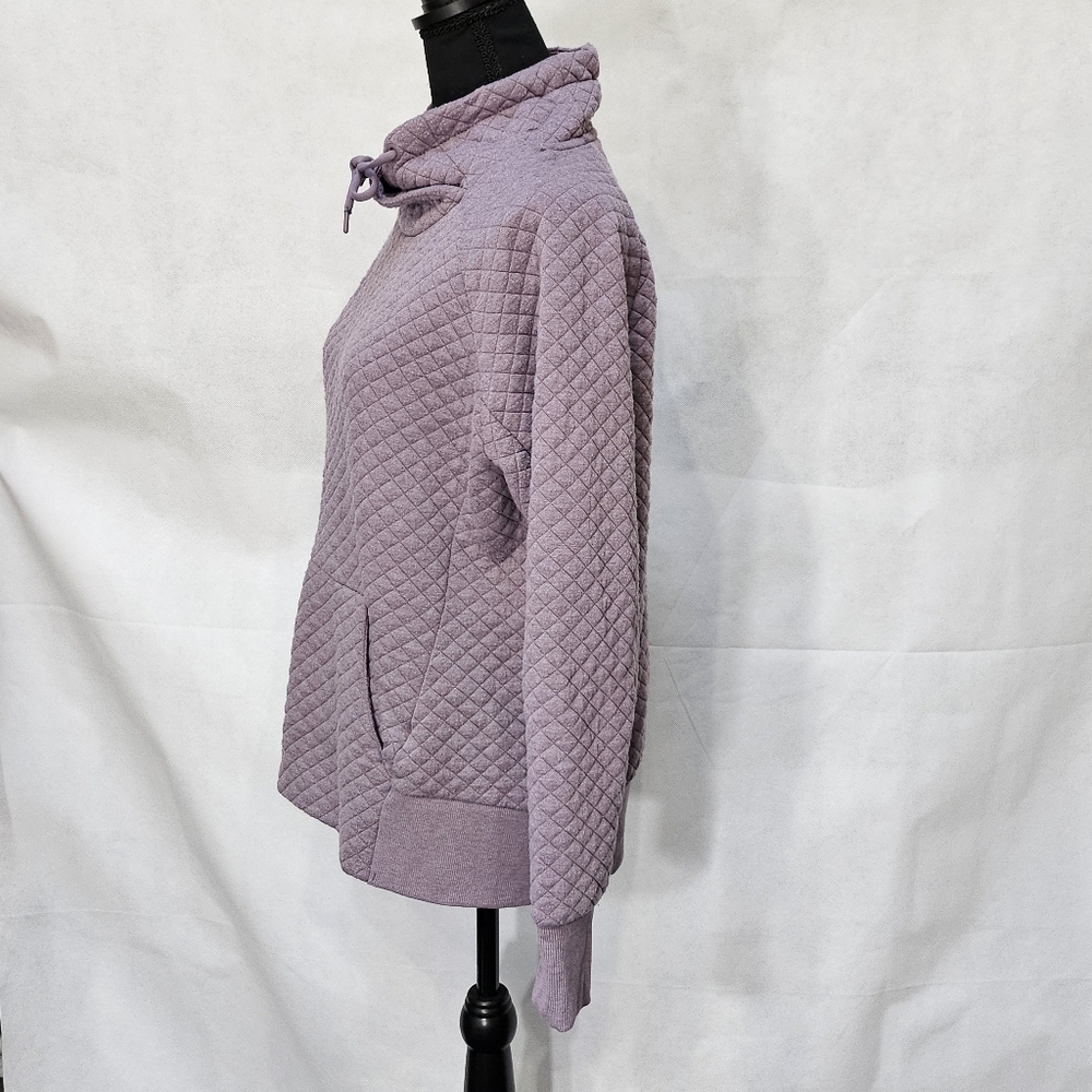 GreenTea Purple Pullover Sweatshirt 84% Polyester 14% Rayon 2% Spandex Sz M - Picture 4 of 7